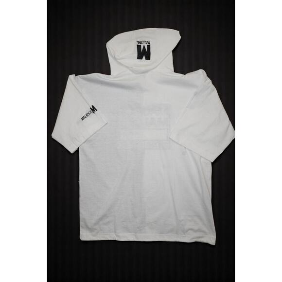 Maurice Malone Designs Colorblock Hoodie Shorts Set Men’s L White Gray Black MMI - Picture 8 of 14